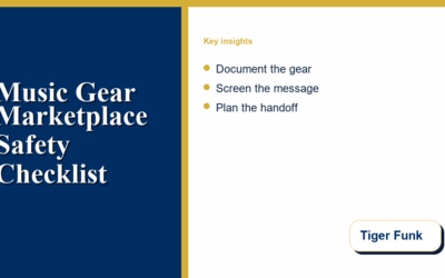Selling Used Music Gear Locally: A Marketplace Conversation and Handoff Checklist